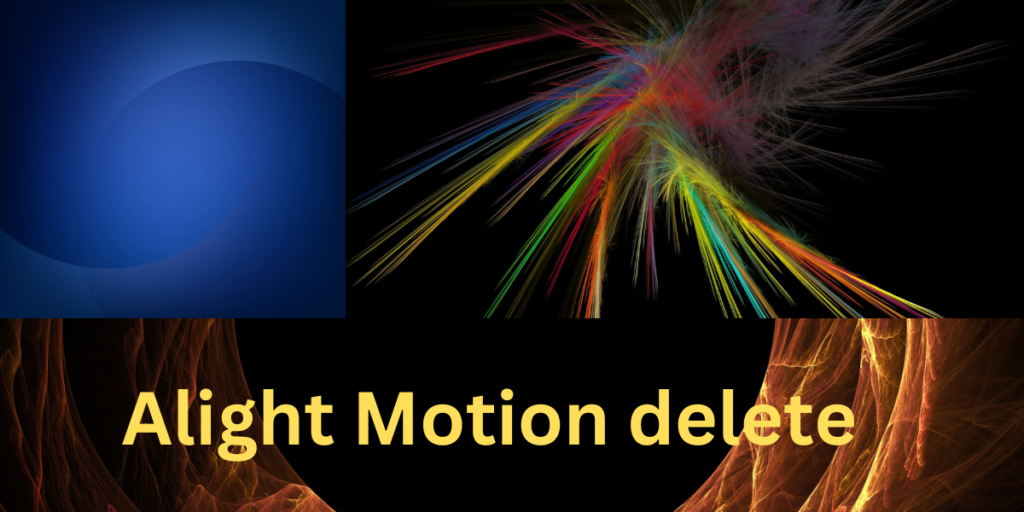 Alight Motion delete