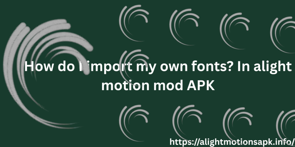 How do I import my own fonts
