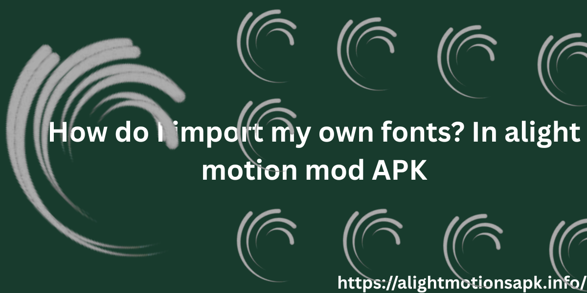 How do I import my own fonts